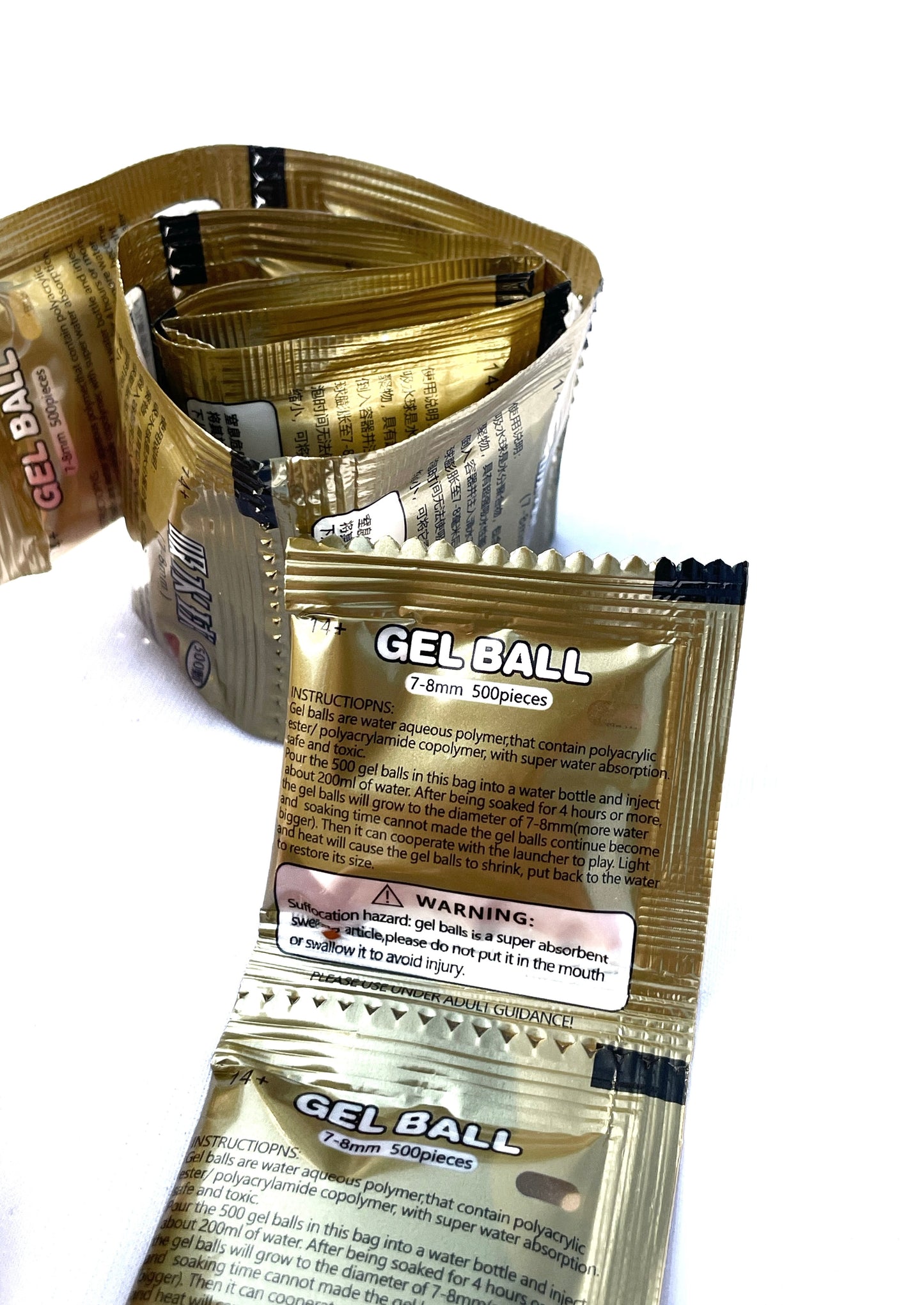 4000 balas de Hidrogel (7-8mm)