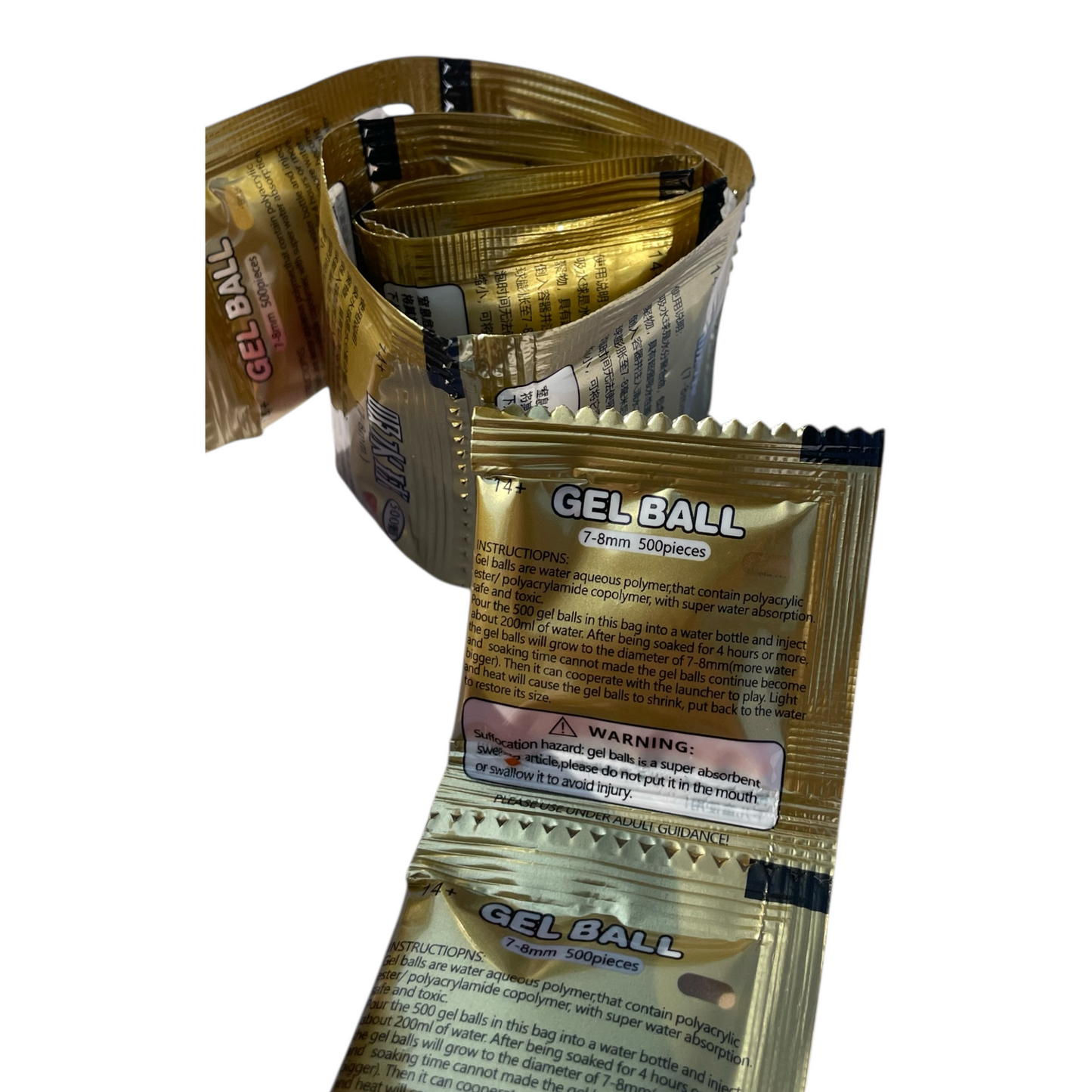 4000 balas de Hidrogel (7-8mm)